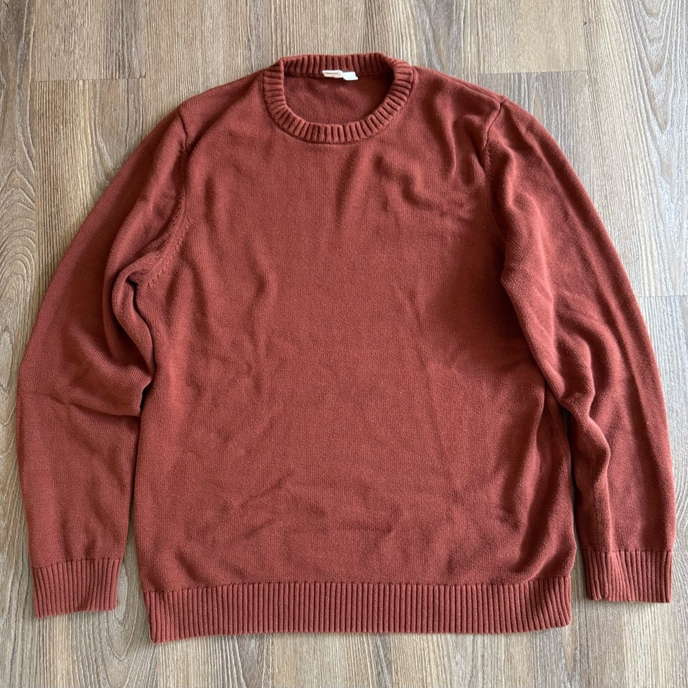 Tentree Highline Sweater, size L, Cherry Mahogany